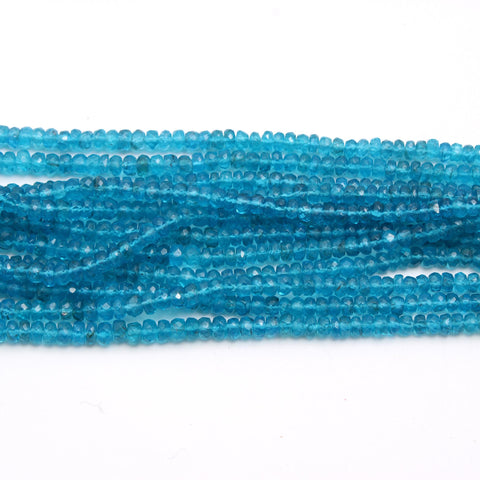 Apatite Blue Drop Faceted Natural Beads