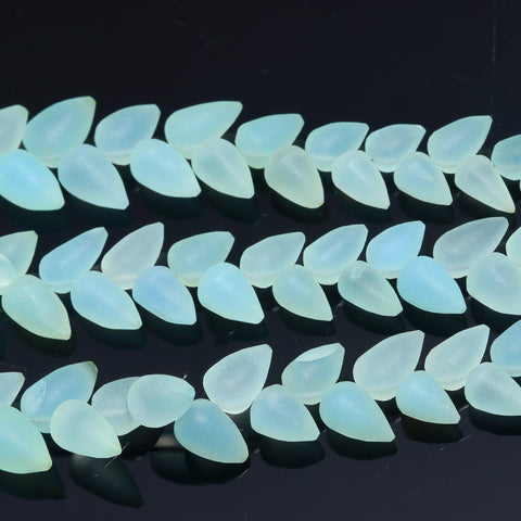 Aquamarine Blue Drop Faceted Natural Beads 4 Inches Strands