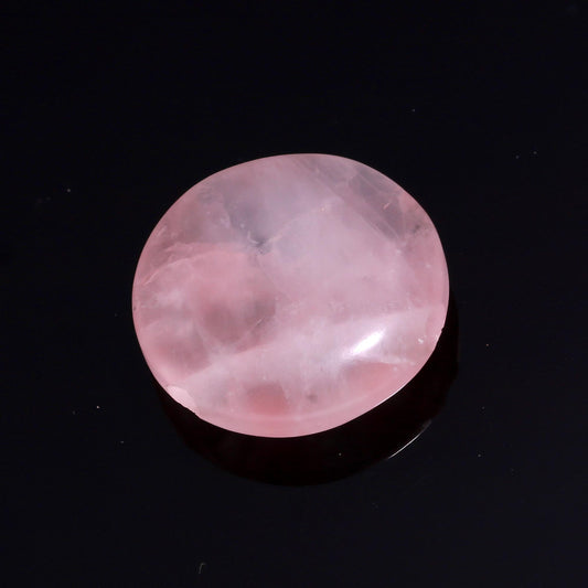 Pink Strawberry Quartz Pink Coin Faceted Natural 24 MM Stone