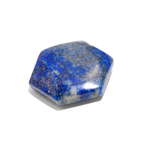 Lapis Lazuli Blue Hexagon Faceted Natural 18 MM Stone