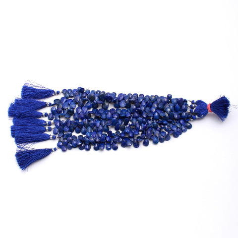 Lapis Blue Nuggets Rough 8 X12 MM Mystic Coating Beads With 8 Inches Strands