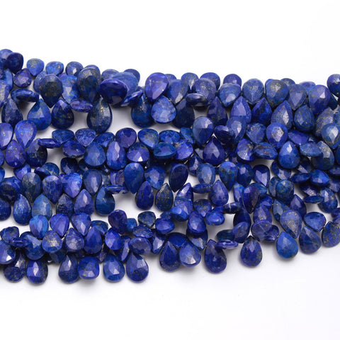 Lapis Blue Nuggets Rough 8 X12 MM Mystic Coating Beads With 8 Inches Strands