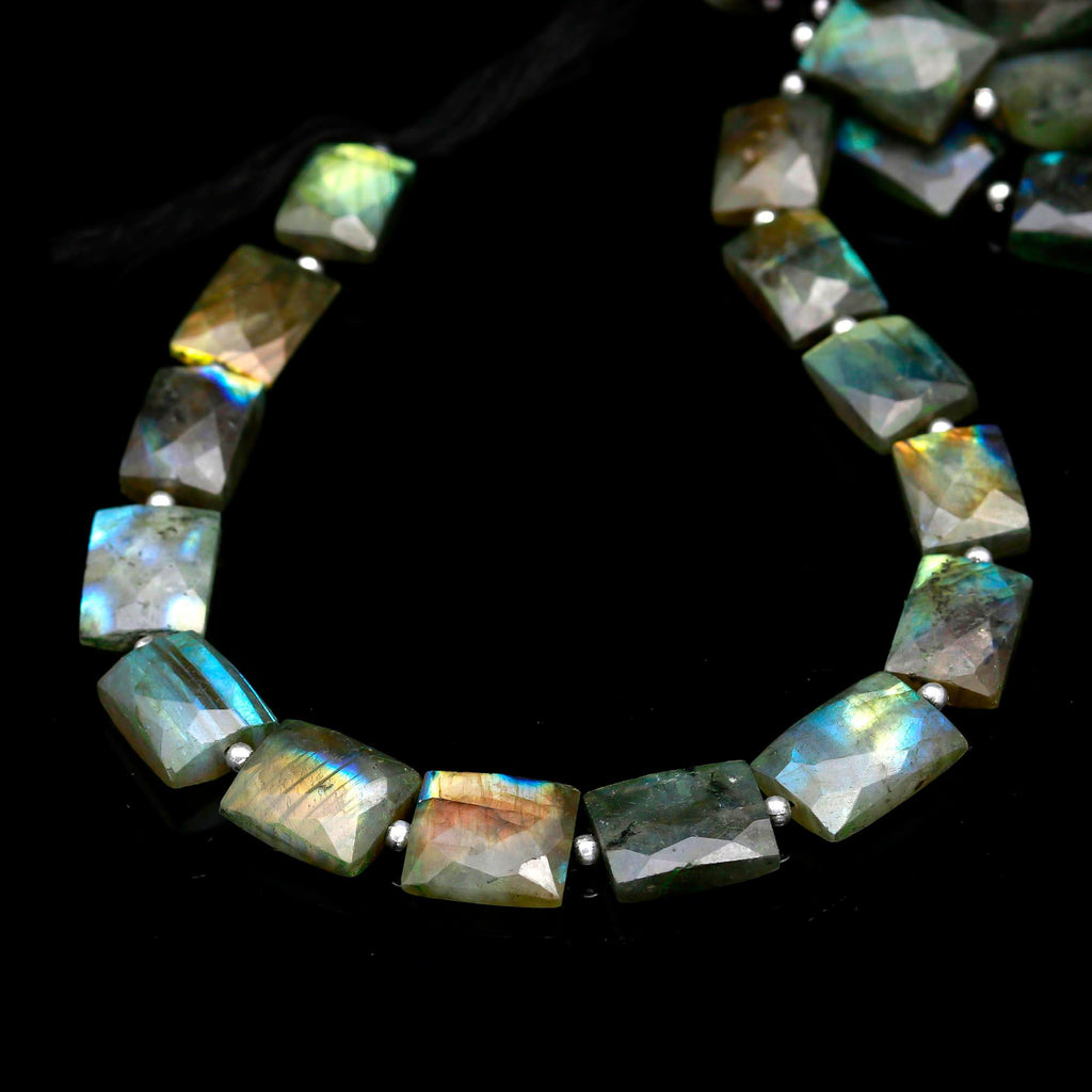 Labradorite Twisted Marquis Smooth Faceted Natural Beads 8 Inches Strands