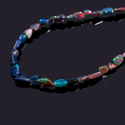 Ethiopian Opal Multi Color Rondell Faceted Natural Beads 16 Inches Strands