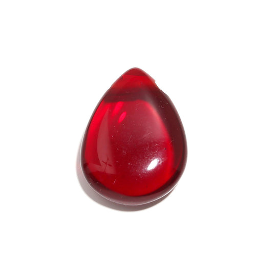 Garnet Red Drop Smooth Natural 24 MM Stone