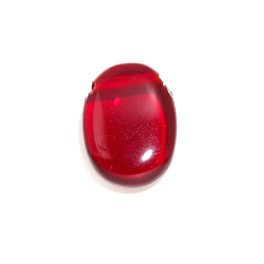 Garnet Red Oval Smooth Natural 24 MM Stone