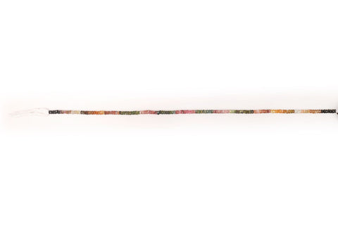 Watermelon Tourmaline Multicolor Rondelle Faceted Natural Beads