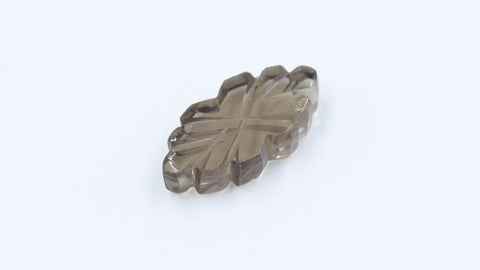 Smoky Quartz Brown Marquise Carving Natural 15 MM Stone