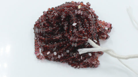 Garnet Red Oval Smooth Natural Beads 16 Inches Strands