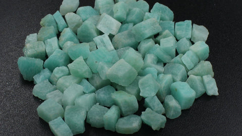 Amazonite Green Raw Natural Beads