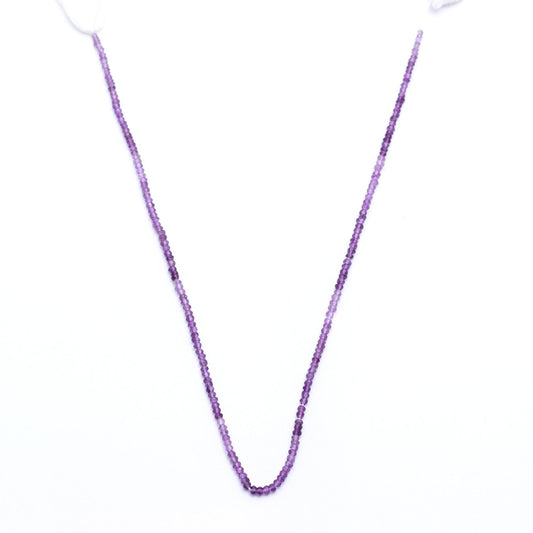 Amethyst Shaded Purple Round Faceted Natural Beads 12.5 Inches Strands