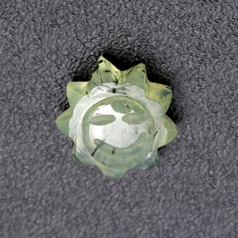 Prehnite Green Sun Carving Natural 11 MM Stone