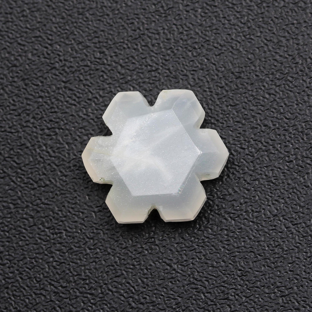 Moonstone White Shuriken Carving Natural 12 MM Stone