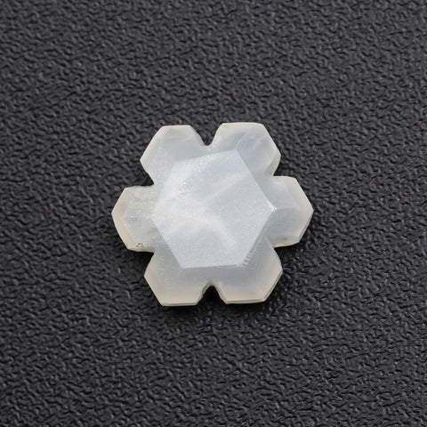 Moonstone White Shuriken Carving Natural 12 MM Stone