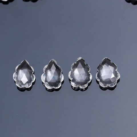 Crystal Quartz Leaf Carving Natural Beads