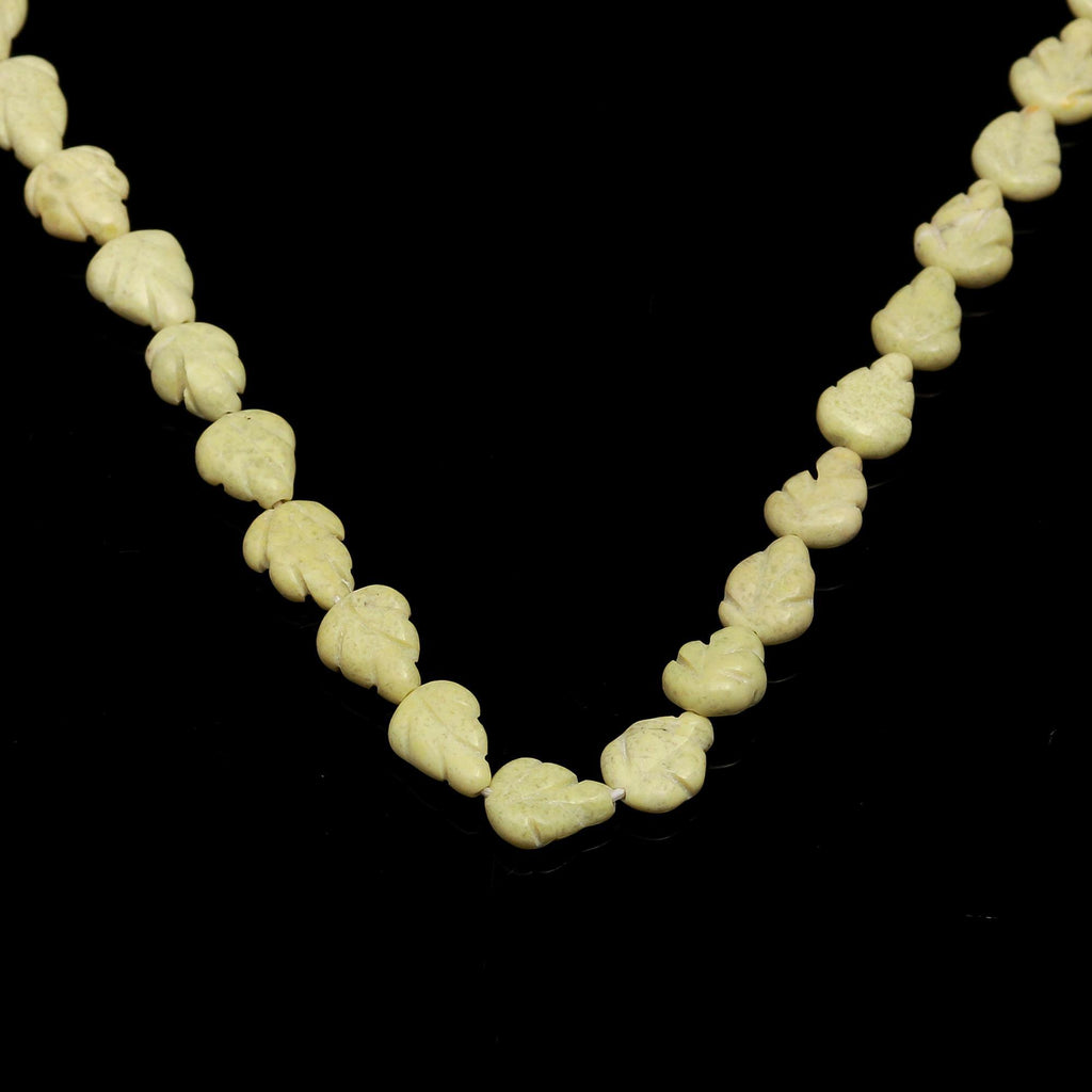 Aventurine Yellow Shell Carving Natural Beads 15 Inches Strands