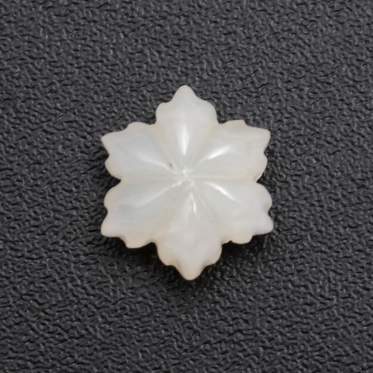 Moonstone White Petal Flower Carving Natural 11 Stone