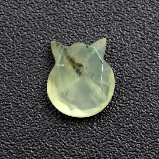 Prehnite Green Head Carving Natural 10 MM Stone