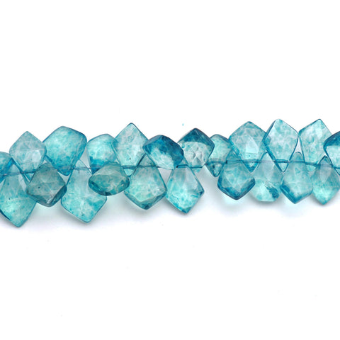 London Blue Topaz Kite Faceted Natural Beads 8 Inches Strands