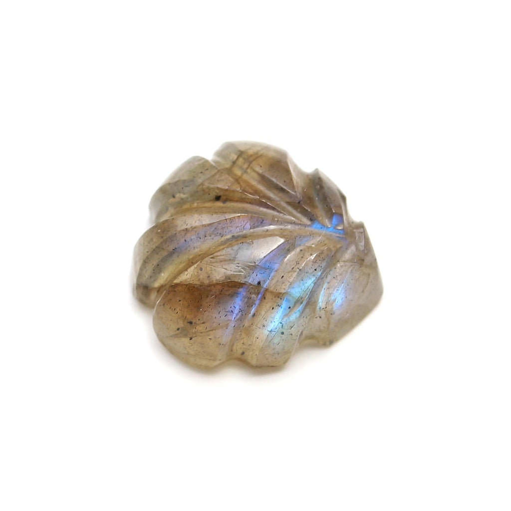 Labradorite Grey Shell Carving Natural 9 MM Stone