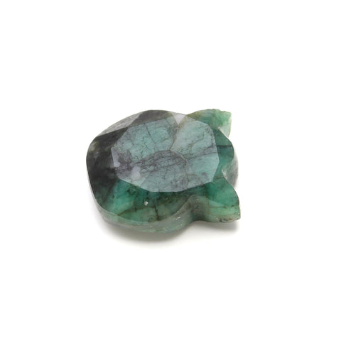 Emerald Green Head Carving Natural 10 MM Stone