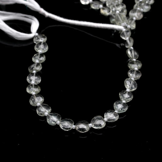 Rutilated Quartz Black Heart Faceted Natural Beads 8 Inches Strands