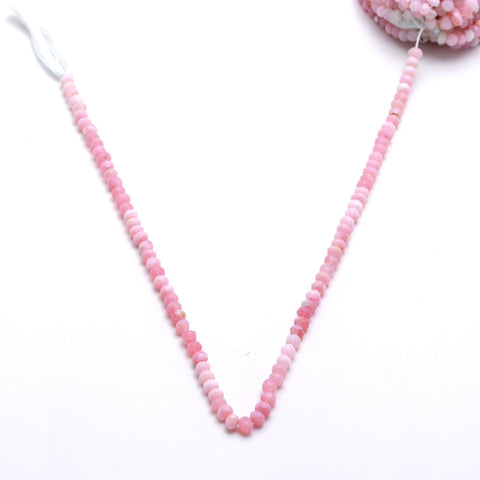 Opal Pink Round Faceted Natural Beads 12.5 Inches Strands