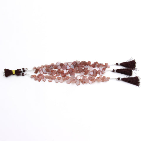 Sunstone Brown Nugget Smooth Natural Beads 8 Inches Strands