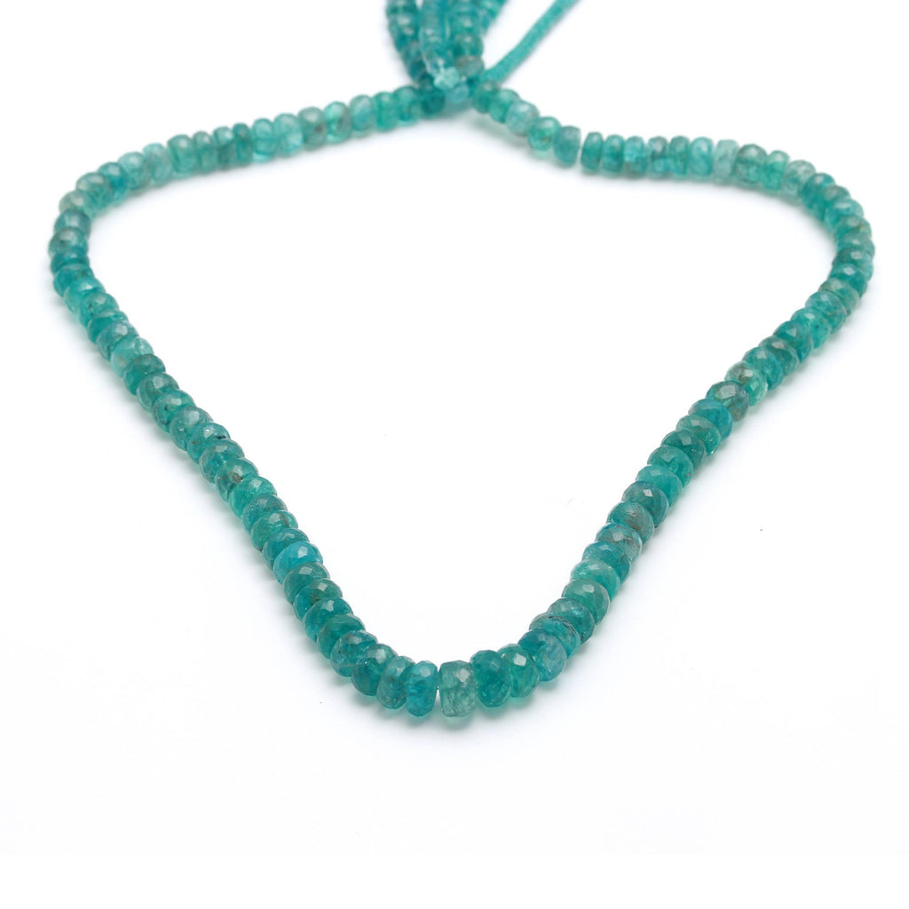 Apatite Blue Rondelle Faceted Natural Beads 16 Inches Starnds