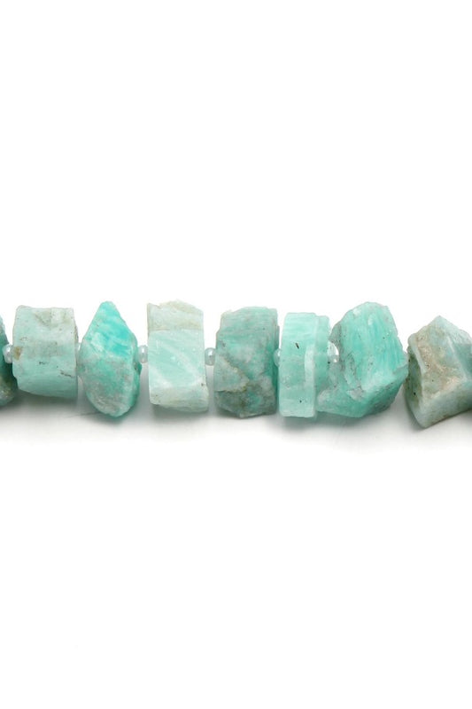 Amazonite Green Raw Natural Beads