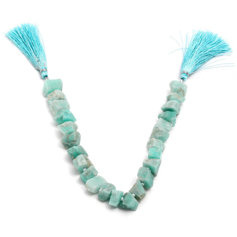 Amazonite Green Raw Natural Beads