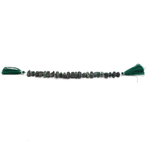 Emerald Green Raw Faceted Natural Beads