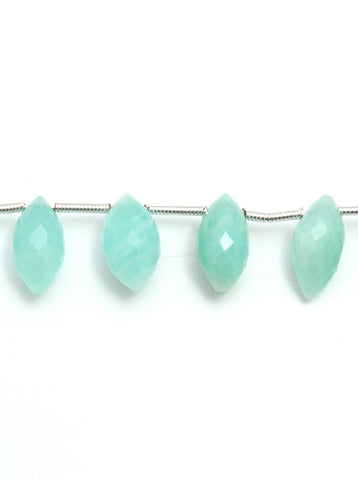 Amazonite Blue Dew Drop Shape 6 x12 mm Faceted Natural Beads For Jewelry Craft