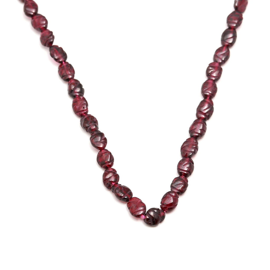 Garnet Red Faceted Natural Beads 15 Inches Strands