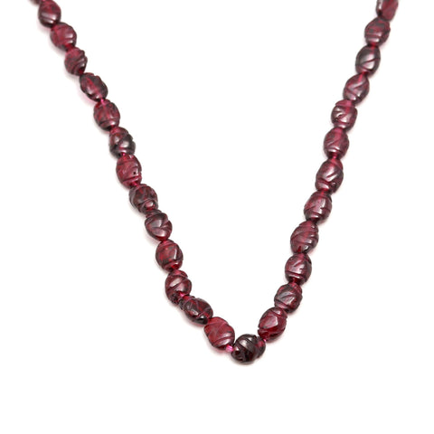 Garnet Red Faceted Natural Beads 15 Inches Strands