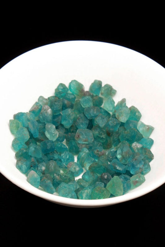 Blue Apatite Raw Faceted Natural Beads