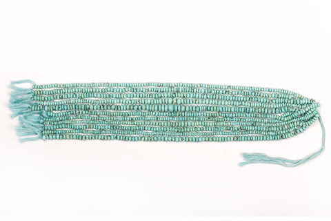 Turquoise Blue Green Rondelle Faceted Natural Beads