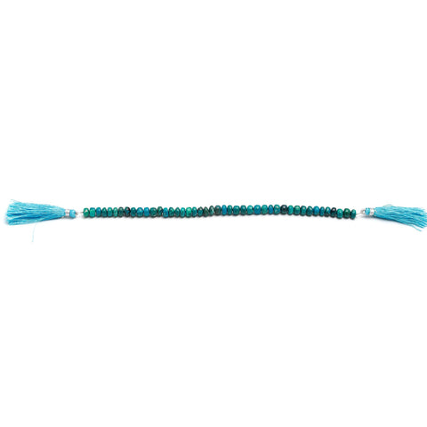 Chrysocolla Green Rondell Smooth Natural Beads 8 Inches Strands