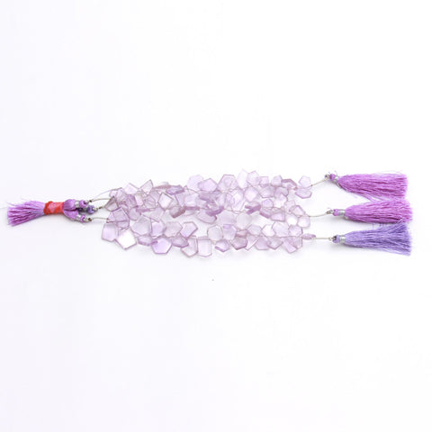 Amethyst Pink Nugget Smooth Natural Beads 8 Inches Strands