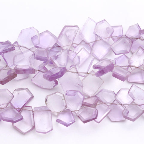 Amethyst Pink Nugget Smooth Natural Beads 8 Inches Strands