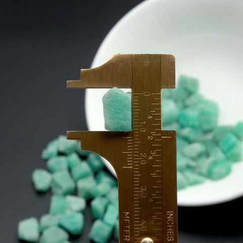 Amazonite Green Raw Natural Beads