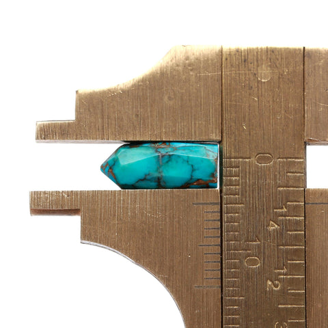 Turquoise Blue Pencil Faceted Natural 12 MM Stone