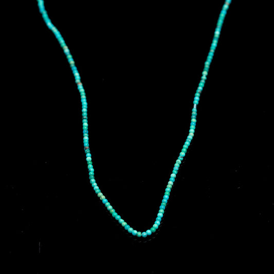 Turquoise Green Round Smooth Natural Beads