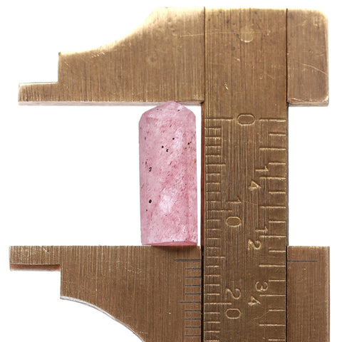 Pink Strawberry Quartz Pink Pencil Faceted Natural 15 MM Stone