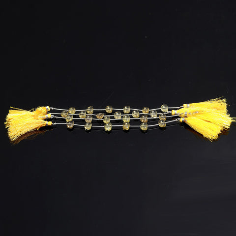 Citrine Yellow Butterfly Carving Natural Beads 8 Inches Strands