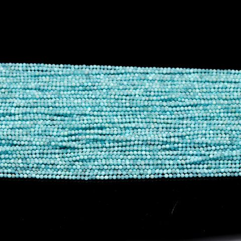 Sleeping Beauty Turquoise Blue Round Faceted Natural Beads