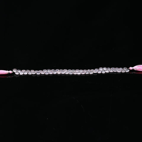 Rose Quartz Pink Pear Faceted Natural Beads 8 inches strands