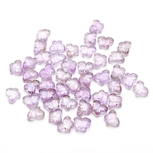 Amethyst Purple Butterfly Carving Natural 9MM Beads