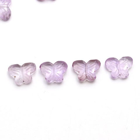 Amethyst Purple Butterfly Carving Natural 9MM Beads