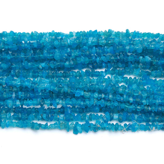 Apatite Neon Chips Smooth Natural Beads 34 Inches Strands